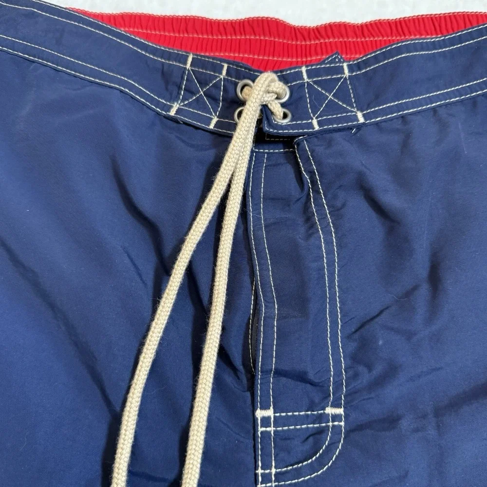 Polo Ralph Lauren Swim Shorts Mens M Lined Board Shorts Nylon Blue Solid